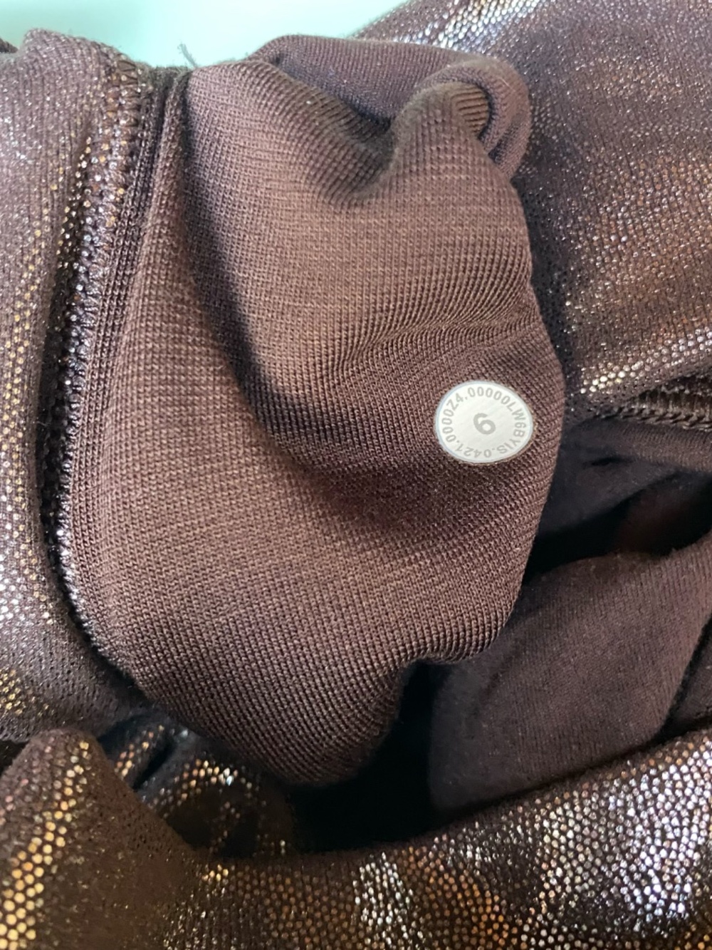 RARE- Lululemon Align High-Rise Crop 21" -Radiate Foil Print French Press SHINE - Picture 6 of 6